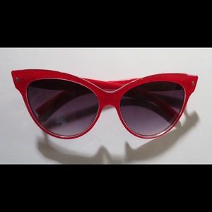 Red Cat Eye Sunglasses